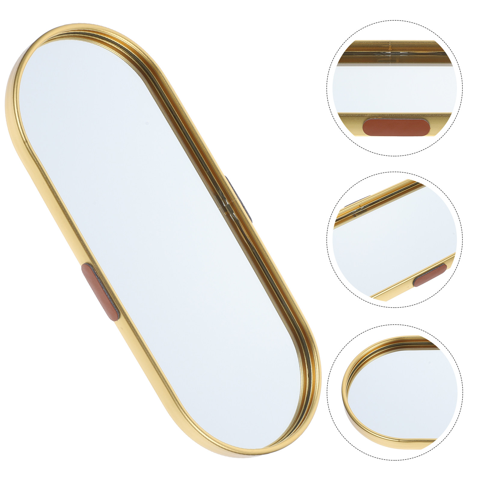Decorative Mirror - Vintage decoratieve spiegeltray, bureau-organizer voor sieraden,