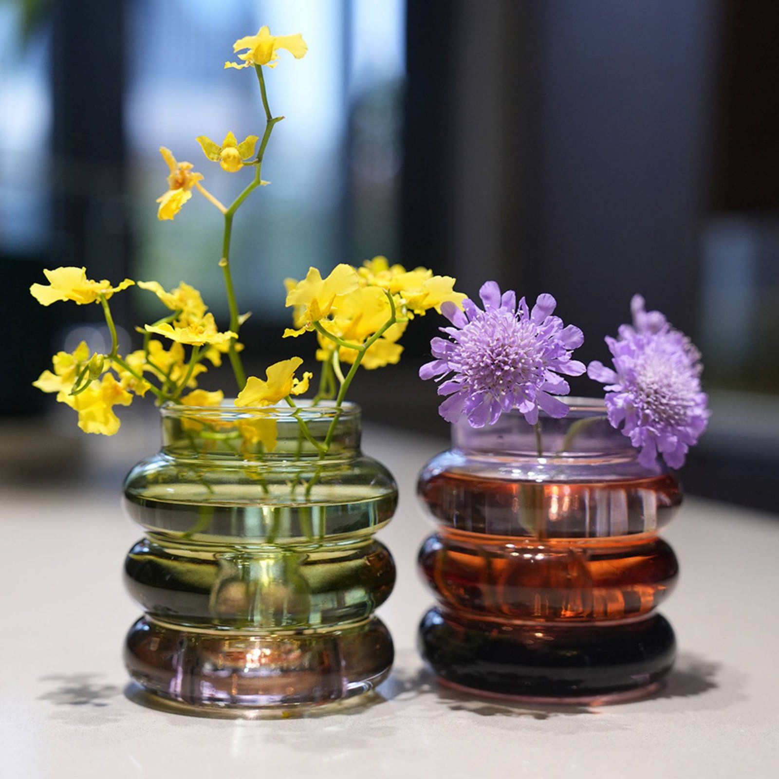 Candle Holder Decor - Vaas Kaarsenhouder Decoratief middelpuntstuk Ronde glazen