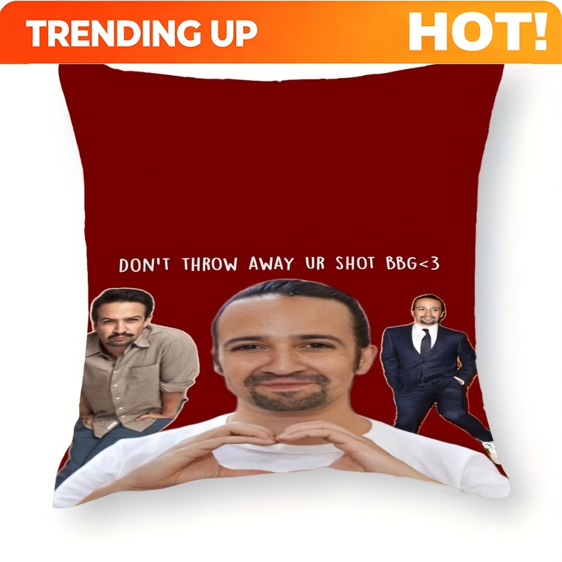 Throw Pillow - Aanpassen van 1 stuk Lin-Manuel Miranda