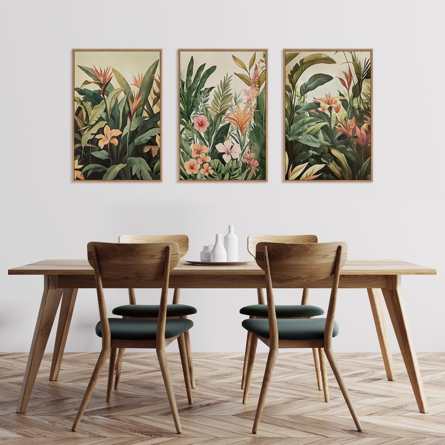 Abstract Canvas Set - 3 stks/set frameloze canvas schilderij minimalistische