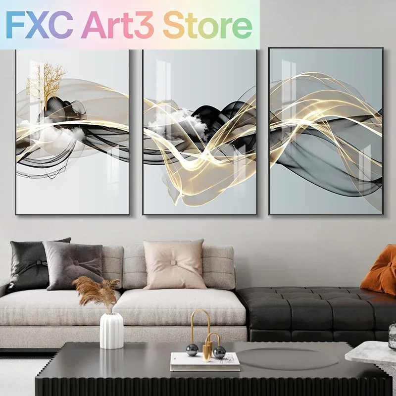 3 stks/set frameloze 3 Nordic  - Abstract Canvas Set recensie en prijs