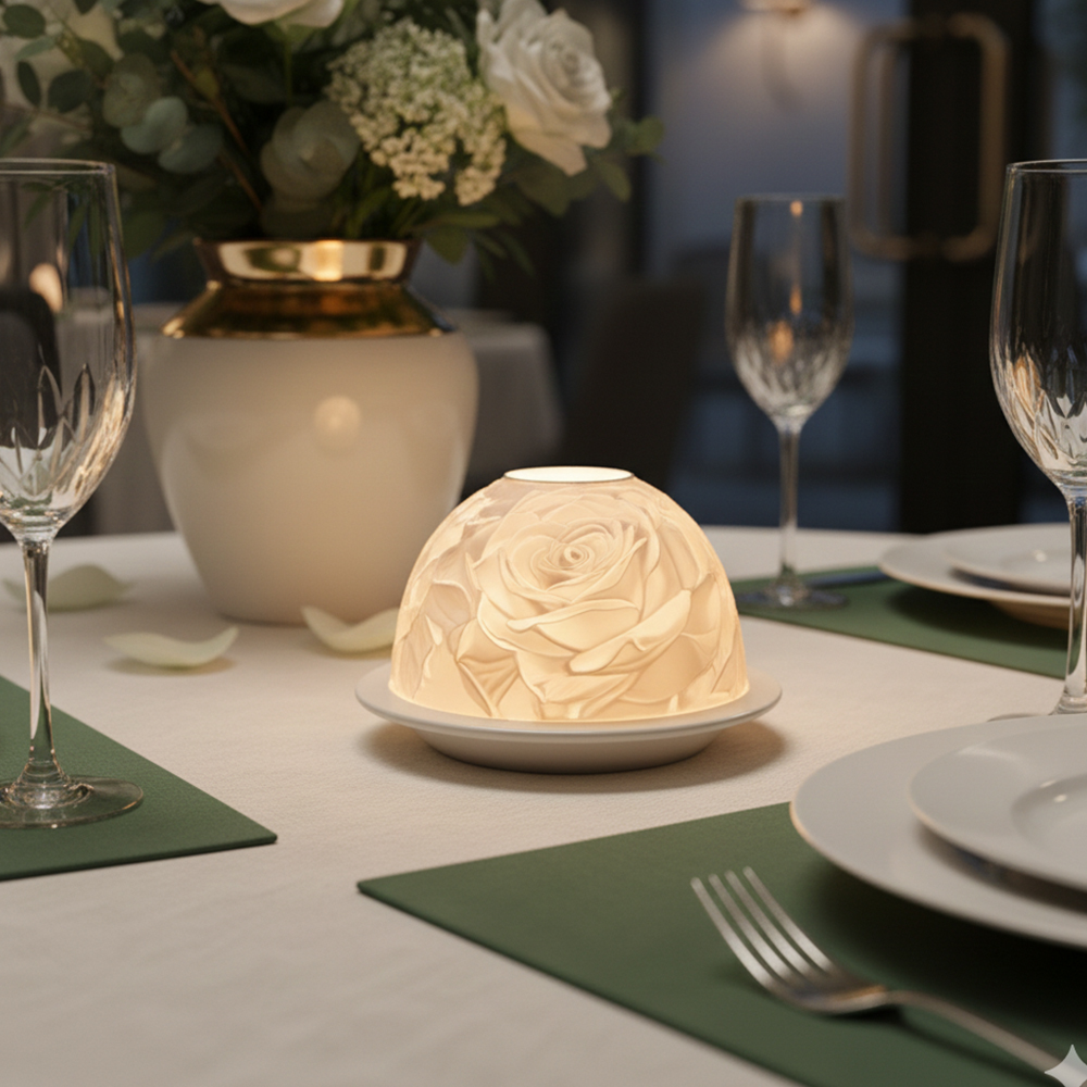 Elegante Rose Porseleinen Kaar - Candle Holder Decor recensie en prijs