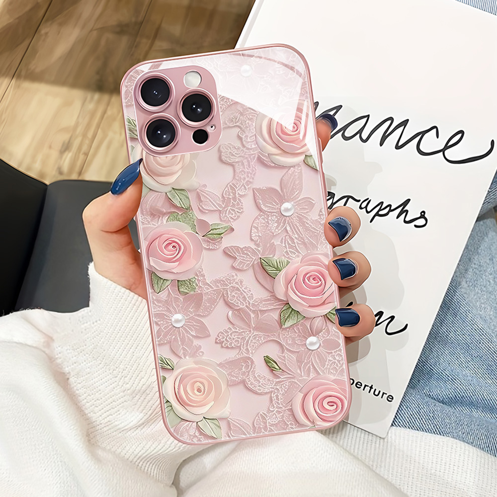 Roze Bloemen Gehard Glas Telef - Vase Decor recensie en prijs