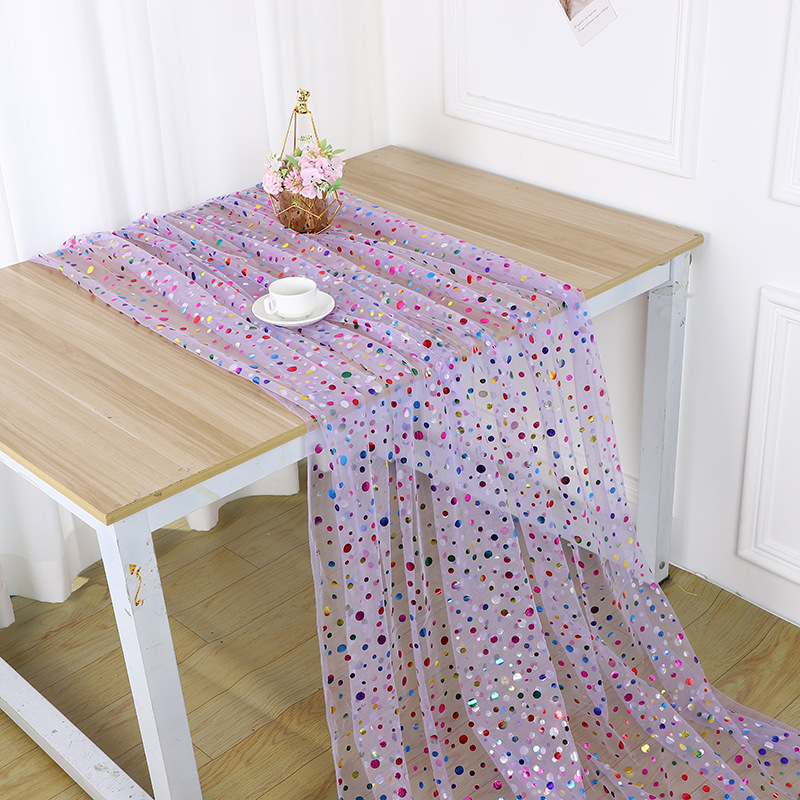 Kleurrijke Polka Dot Goudfolie - Table Runner recensie en prijs