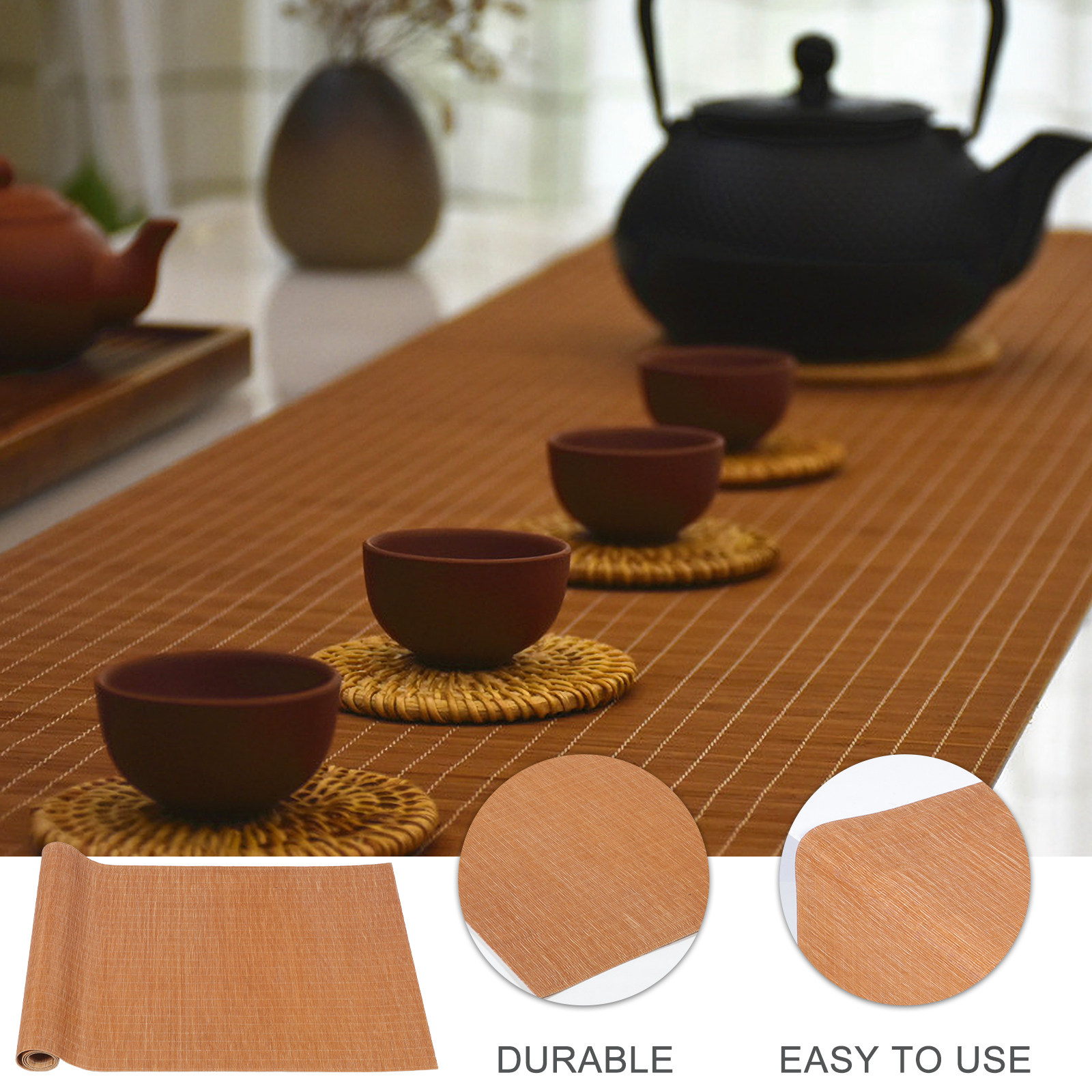 Handgemaakte bamboe theemat, w - Table Runner recensie en prijs