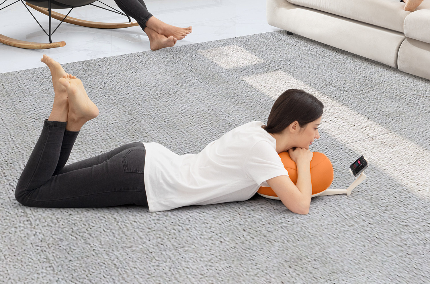 Mobiele telefoon houder voor o - Throw Pillow recensie en prijs
