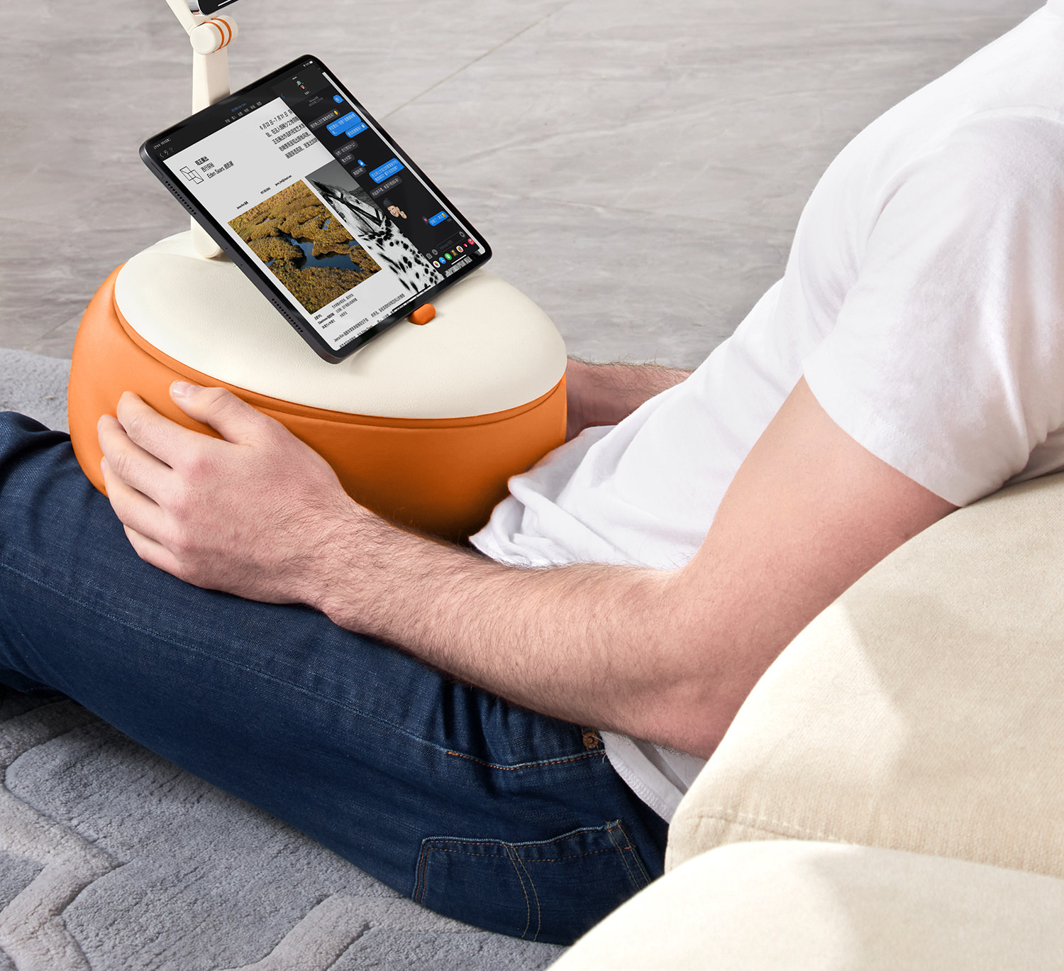 Mobiele telefoon houder voor o - Throw Pillow recensie en prijs